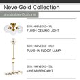 thumbnail image 3 of Hanover Neve Gold Metal Island Pendant Light with 10 Clear Glass Globes, 3 of 4