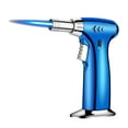 thumbnail image 3 of Rewenti Windproof Straight Torch Blue Flame Lighter, Butane Torch Turbine Inflatable Gas Lighter for Outdoor BBQ, Baking, Single Flame Design without Gas, 3 of 4
