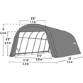thumbnail image 4 of 12' x 24' x 8' Round Style Shelter, 4 of 5