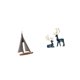 thumbnail image 5 of Escultura de velero,Estatua de velero,decoración de barco de vela,velero,Figura decorativa de resina con forma de velero,Estatua de ciervo alce,Figuras de ciervos y alces,decoración para el, 5 of 6