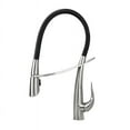 thumbnail image 2 of Contempo Living Inc Swan Style Solid Stainless Steel Lead Free Single Handle Pull Out Sprayer Kitchen Mixer Faucet, 2 of 5