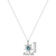 thumbnail image 3 of Fiudx Colgante de Ópalo Azul, Elegante Collar para Mujer, Joyería de Aleación de Moda, Accesorio Llamativo, Regalo para Fiesta, Banquete, Compromiso, Una Impactante Declaración de Moda Femenina., 3 of 6