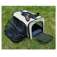 thumbnail image 2 of Armarkat Pet Carrier Beige Chocolate PC102R Expandable Canopy Travel Bag 22lb, 2 of 5