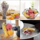 thumbnail image 3 of Fruits Bowls Large Baskets, Crday 2 Diy Stainless Steel Geometric Storage Bowls, Crday Table Decorati, 3 of 5