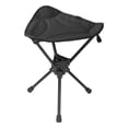 thumbnail image 1 of harper Camping Swivel Folding Stool Foldable Tripod Chair Practical Comfortable Outdoor Black, 1 of 9