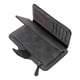 thumbnail image 1 of Lady Bags Long Wallet for Women with Snap Fastener and Zipper Design Portable Clutch in Grey PU, 1 of 5