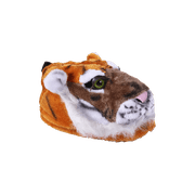 HappyFeet Animal Slippers - Orange Tiger - Large
