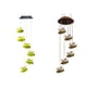 thumbnail image 5 of Yuarrent Lámparas de carillón de viento Multicolor, luz alimentada por energía Solar a prueba de agua, luces colgantes de campana, lámpara colgante Iluminación y accesorios Rojo Yuarrent HA073493-02, 5 of 6