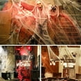 thumbnail image 2 of 6 PACK Halloween Neon Webs, Neon Webbing,Neon Cobwebs & Neon Spiderweb with Spiders Decorations (Pack of 6), 2 of 7