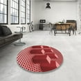 thumbnail image 3 of Ahgly Company Indoor Rectangle Patterned Bean Red Area Rugs, 7' x 10', 3 of 6