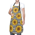 thumbnail image 3 of Uemuo Sunflowers Pattern Waterproof Apron Adjustable Dishwasher Apron- Apron for Women Men Heavy Duty Work Apron for Dishwashing Chemical Lab, 3 of 9
