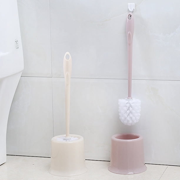 XWSHYW General Juego de Cepillo para Inodoro y Cepillo Limpiador de Inodoro Compacto para Limpieza de Baños Cepillo de Mango Largo Tamaño Compacto para Almacenamiento y Organización