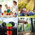 Cxui Blue Soda Can Lids with Straw, Pops Can Lids with Handle, Reusable ...