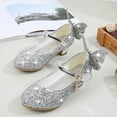 thumbnail image 4 of Toddler Little Girls Princess Cosplay Performance Shoes Sequins Wedding Party Dress Shoes Heels Mary Jane, 4 of 8