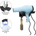 thumbnail image 2 of Hair Dryer Holder Hair Straightener Holder with Cable Tidy Hair Straightener Holder Storage Shelf Wall Mounted Hair Dryer Rack Hair Dryer Holder for Bathroom Bedroom, 2 of 5