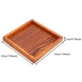 thumbnail image 7 of Mgaxyff Food Serving Tray,Small Portable Square Shape Solid Wood Tea Coffee Snack Food Dinning Serving Tray Plate, Wood Serving Tray, 7 of 7