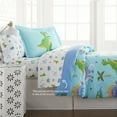 thumbnail image 4 of Wildkin Kids 100% Cotton Flannel Sheet Set for Boys and Girls - Twin (Dinosaur Land Blue), 4 of 8