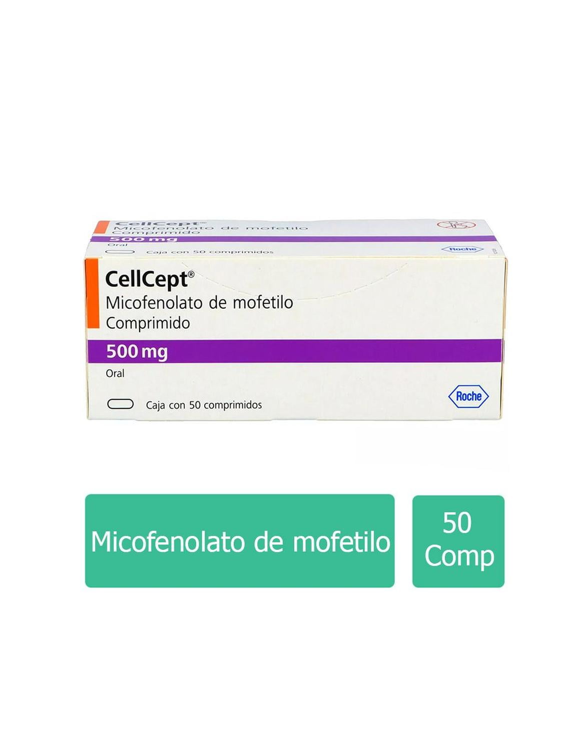Cellcept 500 mg Caja Con 50 Comprimidos Cellcept PIEZA | Walmart en línea