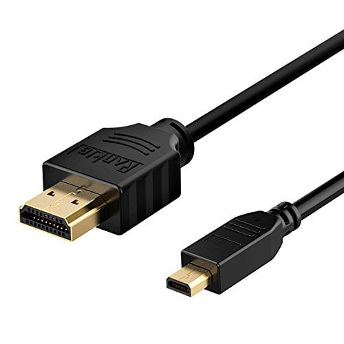 Rankie Micro HDMI to HDMI Cable, Supports Ethernet, 3D, 4K and Audio Return, 6