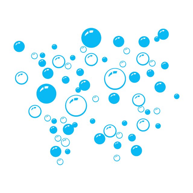 serony Bubbles Circle Removable Wallpaper Bathroom Window Wall Sticker Home DIY PVC Decals
