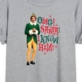 thumbnail image 3 of ELF - Christmas Omg I Know Him - Women's Oversized T-Shirt, 3 of 5