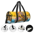 thumbnail image 5 of Bingfone Animals on Noah's Ark1 Print Gym Duffle Backpack for Men Women,Travel Weekender Carry-On Bags with Detachable Back Pack Straps for Traveling Overnight Climb Sports, 5 of 8