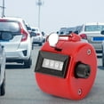 thumbnail image 4 of Handheld Tally Counter 4-Digit Number Count Clicker Counter Hand Counter Handheld Tally Counter (Red), 4 of 10