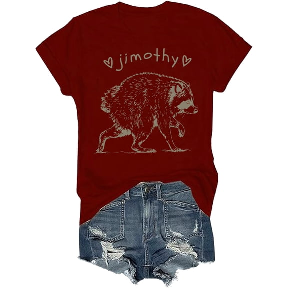 Jimothy Raccoon Shirt Animal Lover Shirts For Women Men Feral Tshirt