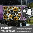thumbnail image 4 of Jeiento Sunflower RV Trailer Propane Tank Cover Fit for Dual 20lb Tanks,Cow Print Travel Trailer Dust Cover,Replacement Cover for RV/Trailer/Camper, 4 of 7