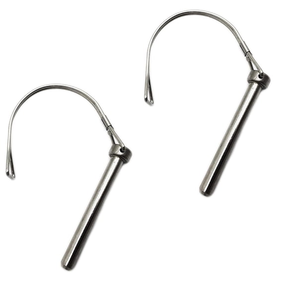 MARINE CITY Heavy Duty 304 Stainless Steel 5/16 Inches Safety Coupler Locking Pin for Boats Yachts Pack of 2