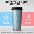 thumbnail image 2 of Floral 18oz Double Drinking Coffee Mug – Vacuum Insulated Stainless Steel Travel Cup with Leakproof Lid, 316 Steel Thermos Tumbler for Hot & Cold Beverages,Thanksgiving,Christmas, Spring,Flower, 2 of 6