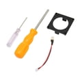 thumbnail image 3 of Kit de montaje de ventilador de impresión 3D de repuesto para consola de juegos Kit de marco de ventilador de refrigeración para Gamecube Noctua Negro, 3 of 12