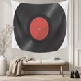 thumbnail image 5 of Retro Record Small Tapestry for Bedroom Wall Hanging Tapestry, Abstract Vintage Minimalist Art Ceiling Backdrop Tapestries Poster Blanket Wall Decor for Teens Room Living Room Dorm 23" x 28", 5 of 8