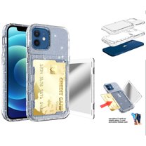 Allytech Case for iPhone 12(6.1 inch 2020), iPhone 12 Pro Case and Cover with Card Holder, Silicone Scratch Resistant Soft TPU Shock-Absorbing Rugged Case for Apple iPhone 12 Pro/iPhone 12, Starry Sky