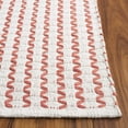 thumbnail image 4 of SAFAVIEH Cape Cod Rowina Wavy Striped Area Rug, Ivory/Rust, 8' x 10', 4 of 11