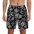 thumbnail image 2 of Picia Snake pattern Mens Swim Trunks with Compression Liner Stretch Beach Shorts Quick Dry with Zipper Pockets No-Chafing Board Shorts-XX-Large, 2 of 9