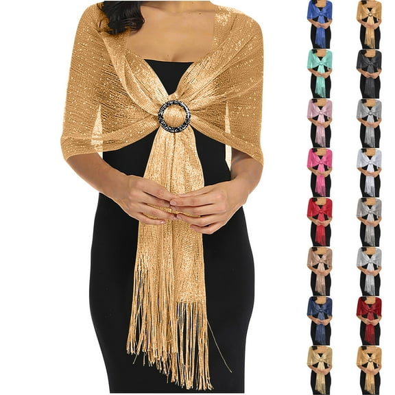 Censtreet Women's Elegant Shawl Wraps Open Front Poncho Sweater for Party