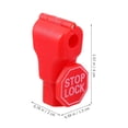 thumbnail image 5 of OULII 10Pcs Red Anti Theft Lock Pegboard Hook Locks Easy Setup Durable Shop Security, 5 of 5