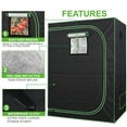 thumbnail image 6 of Hydroponic Grow Tent with Observation Window and Floor Tray Plant Growing  2'x4', 6 of 12