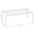 thumbnail image 5 of ROFAY Wire Rack Kitchen Food Storage Cabinet Shelf Organizer, Chrome, 4 Pack, 5 of 6