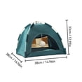 thumbnail image 2 of All-Season Covered Cat Bed, Cozy Pet Tent Cave with Soft Cushion for Indoor Cats, Washable Enclosed Sleeping House, 2 of 5