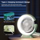 thumbnail image 4 of Ndcxsfigh Ventilador Mesa LED Ventilador Eléctrico Portátil Recargable Por USB 1200 MAh (verde), 4 of 9
