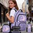 Aplkyhs Purple Axolotl Kids Backpack Set 4Pcs with Lunch Bag Pen Bag ...