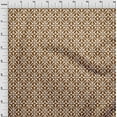 thumbnail image 4 of oneOone Cotton Flex Brown Fabric Geometric Dress Material Fabric Print Fabric By The Yard 40 Inch Wide, 4 of 5