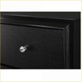 thumbnail image 3 of Dresser, Modern Glam 7-Drawer Embossed Crocodile Wooden Bedroom Furniture | Black | Solid Wood, 3 of 7