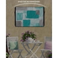 thumbnail image 6 of Outdoor TV Cover 40 to 43 Inch Weatherproof, Abstract Vintage Waterproof TV Screen Protector for Outside Decor with Zipper and Pocket 40"L x 25"H , Art Oil Painting Texture Turquoise, 6 of 7