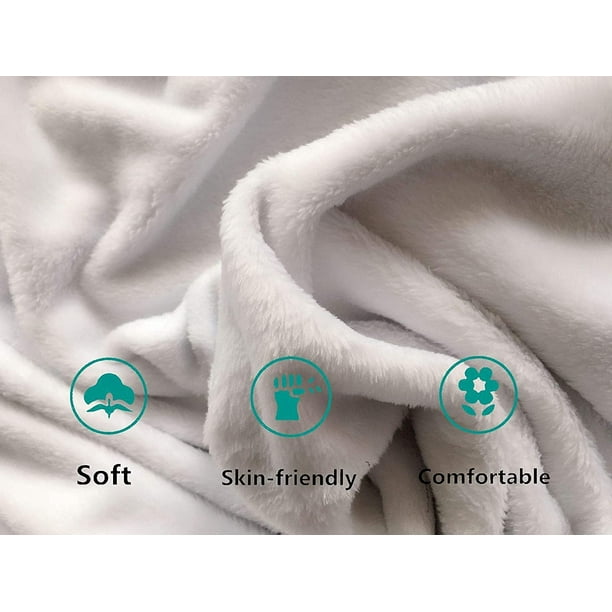 Penguin Blanket Lightweight Ultra Soft Flannel Blanket Cute Penguin Throw Blanket All Season Warm Fuzzy Cozy Plush Blankets for Sofa Bedroom Living