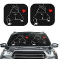 thumbnail image 2 of Bingfone Animal Bulldog Windshield Sun Shade 2-Piece Foldable Car Front Window Sunshade for Most Sedans SUV Truck - Medium, 2 of 7