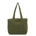 thumbnail image 5 of Nueva bolsa de mano de material de algodón para mujeres, estudiantes universitarias, bolsas de lona, bolso de mano de nailon, 5 of 5