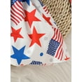 thumbnail image 5 of Elippeo Baby Girls Independence Day Romper Dress 3 6 9 12 18 Months Sleeveless Stars Print Romper with Headband, 5 of 10